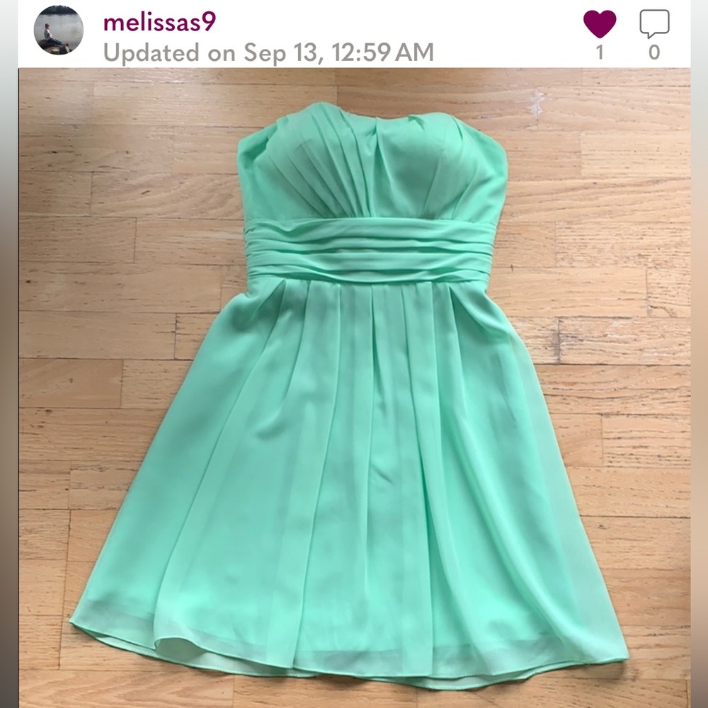 Prom dress Strapless Mint Green Dress